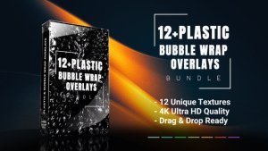 Videohive Plastic Wrap Overlays вЂ“ Bubble Textures, Crumpled Foil & Distressed Effects Elements template preview