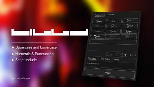 Videohive Animated Typeface - BillDing Long Titles template preview