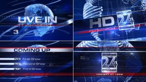 Broadcast Design - Complete News Package 1 Video Displays template preview