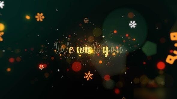Videohive Christmas Wishes 35180890 Openers template preview