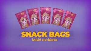 Videohive 3D Mockup Snack Bags Elements template preview