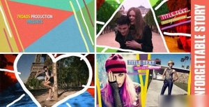 Videohive Unforgettable Story - Slideshow - After Effects Templates Video Displays template preview