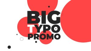 Videohive Big Typo Promo Openers template preview