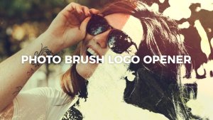 Videohive Photo Brush Logo Opener Logo Stings template preview