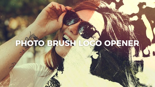 Videohive Photo Brush Logo Opener Logo Stings template preview