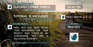 Clean Lower Thirds Video Displays template preview