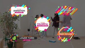 Videohive Colorful Line Titles & Lower Third Titles template preview