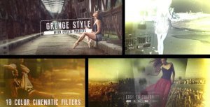 Grunge Film Style - Videohive Video Displays template preview