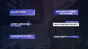 Videohive Lower Thirds: Business Elements template preview