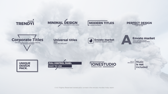 Clean Titles Video Displays template preview
