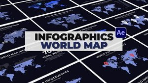 Videohive Infographics World Map Infographics template preview