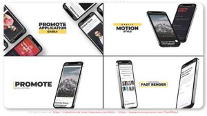 Videohive White App Intro Product Promo template preview