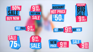10 Sales Label Video Displays template preview