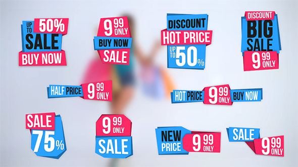 10 Sales Label Video Displays template preview