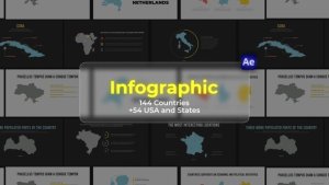 Videohive Infographic - Countries / AE Infographics template preview