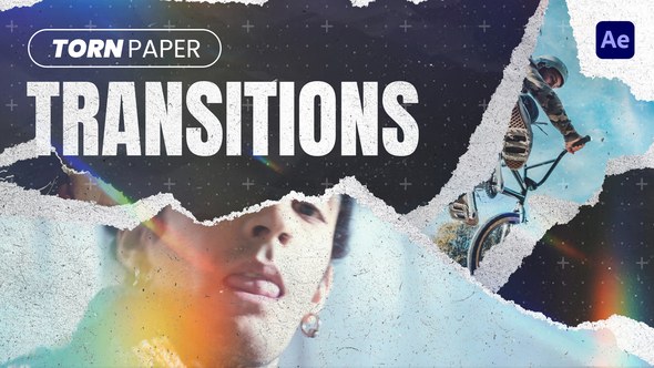 Videohive Torn Paper Transition 57874621 Elements template preview