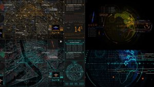 Videohive HUD UI Earth 5 Elements template preview