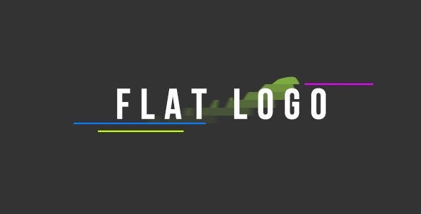 Flat Logo Video Displays template preview