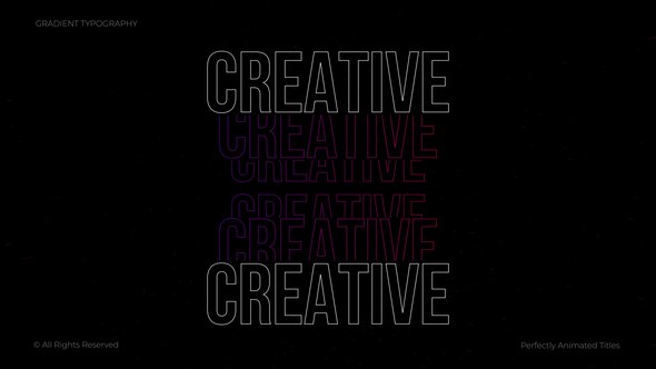 Videohive Gradient Typography | After Effects Titles template preview