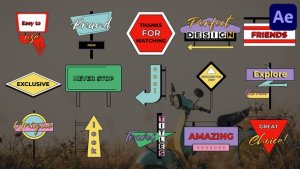 Videohive Signs and Pointers Titles for After Effects Titles template preview