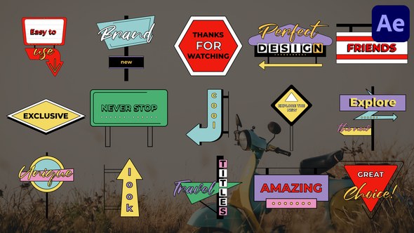 Videohive Signs and Pointers Titles for After Effects Titles template preview