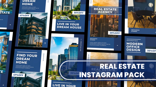 Videohive Real Estate Instagram Stories Pack Product Promo template preview
