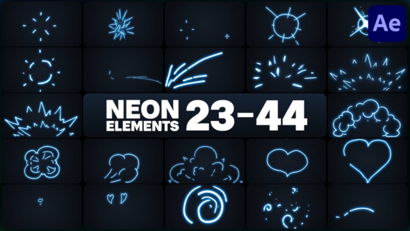 Videohive Neon Elements for After Effects 48159988 Elements template preview