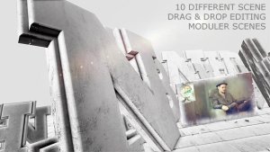 Stone Letters Video Displays template preview