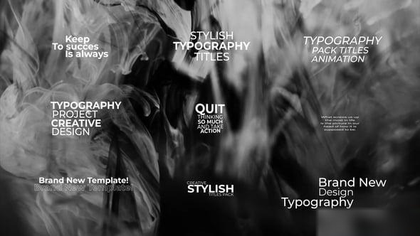 Videohive Minimalistic | Kinetic Text Animation | After Effects Titles template preview
