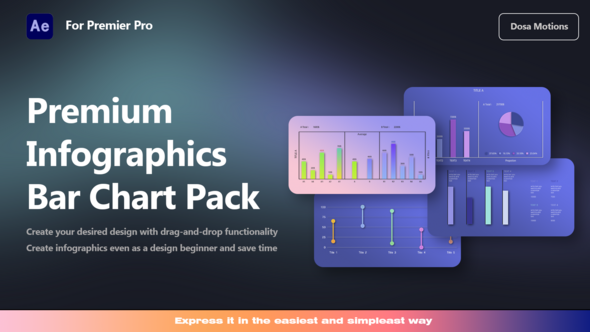 Videohive Premium Barchart pack Infographics template preview