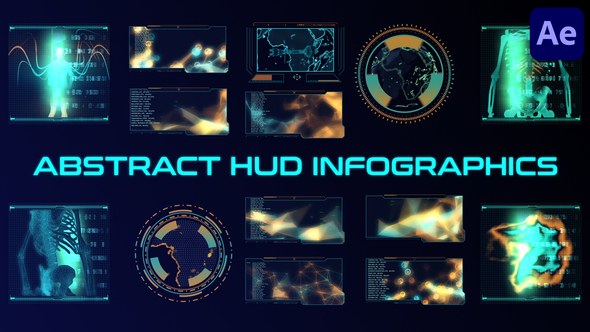 Videohive Abstract HUD Infographics for After Effects Elements template preview