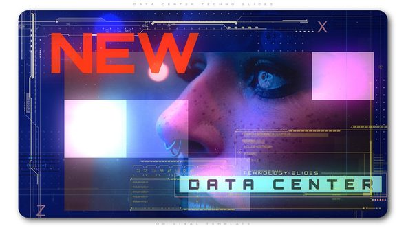 Videohive Data Center Techno Slides Openers template preview