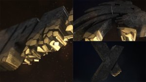 Videohive 3D Fragments Logo Reveal Logo Stings template preview