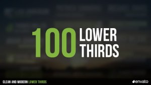 100 Lower Thirds Video Displays template preview