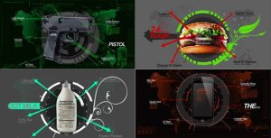 Infographics Mix Video Displays template preview
