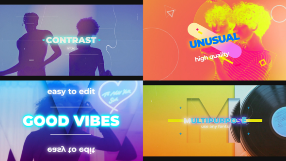 Videohive Contrast Intro for After Effects Openers template preview