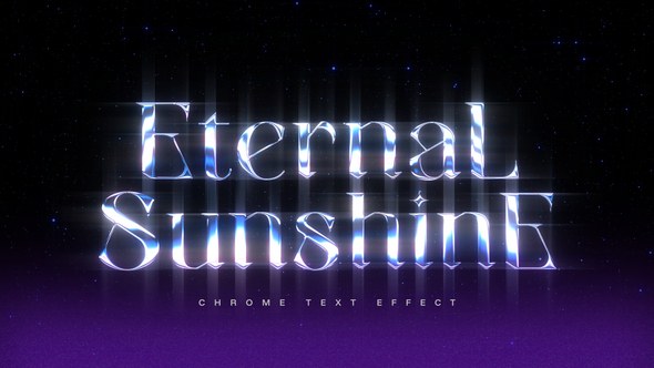 Videohive Chrome Text Effect 58874413 Titles template preview