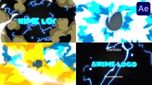 Videohive Massive Anime Explosion Logo Opener | After Effects Logo Stings template preview