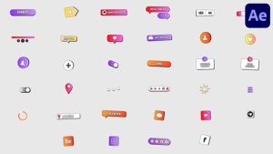 Videohive UI Elements for After Effects Elements template preview
