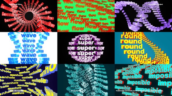 Videohive Abstract 3D Titles - 3D Backgrounds Video Displays template preview