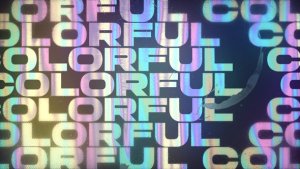 Videohive Colorful Holo Typography Openers template preview