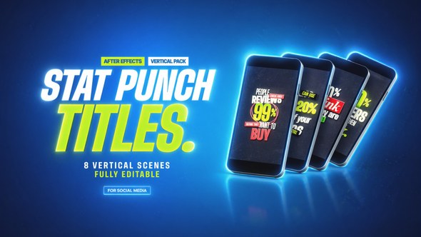 Stat Punch Titles Titles template preview