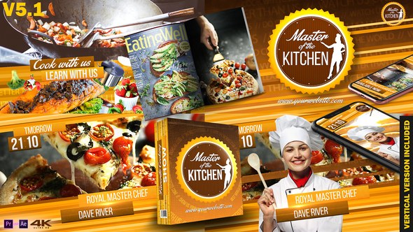 Favorite Cooking Show v5 Video Displays template preview
