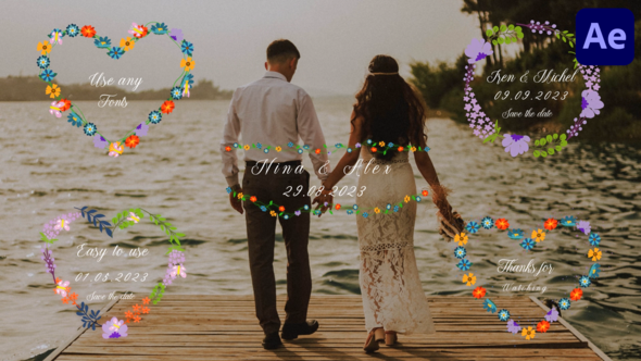 Videohive Wedding Titles for After Effects 47247305 Titles template preview