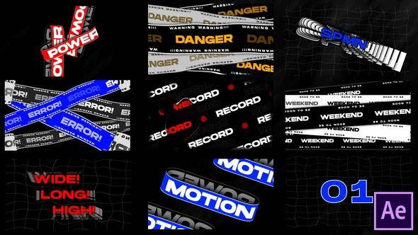 Videohive Typography v2.0 Titles template preview