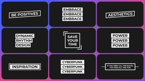 Videohive Box Text Titles | After Effects Titles template preview
