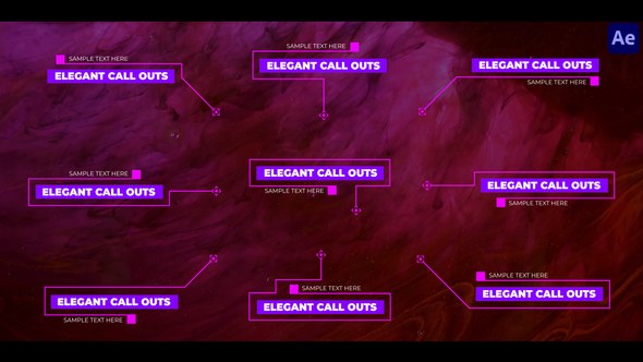 Videohive Elegant Call Outs | After Effects Titles template preview
