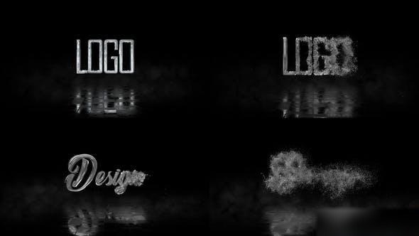 Videohive Metal Disintegration Logo Openers template preview