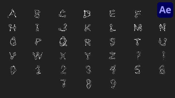 Videohive Hand Drawn Animated Alphabet for After Effects Elements template preview