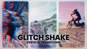 Videohive Glitch Shake Transitions Elements template preview